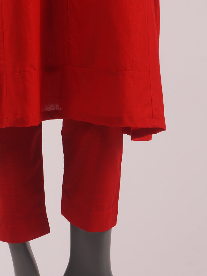 Red Khaddar 2 pc - 54397