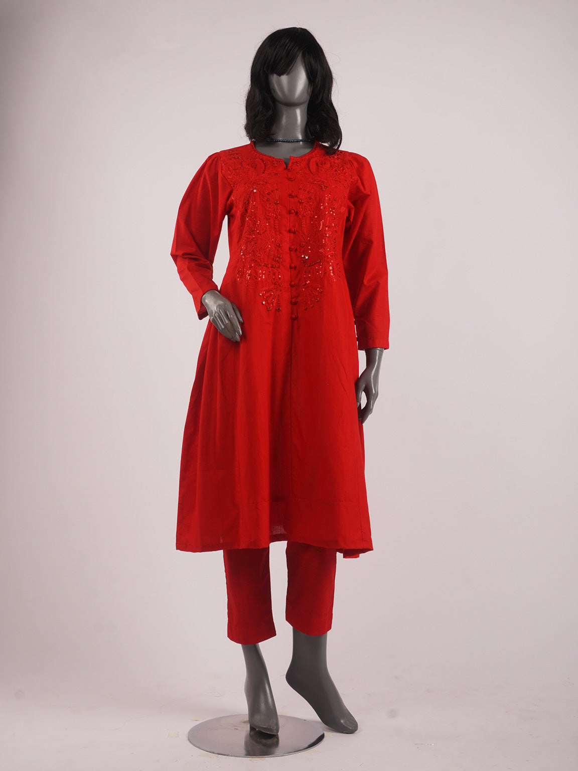 Red Khaddar 2 pc - 54397