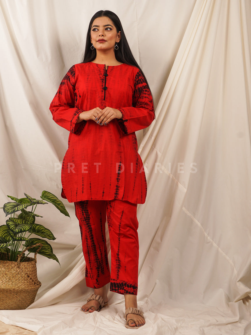 Red Tye and Dye 2 pc - 54103