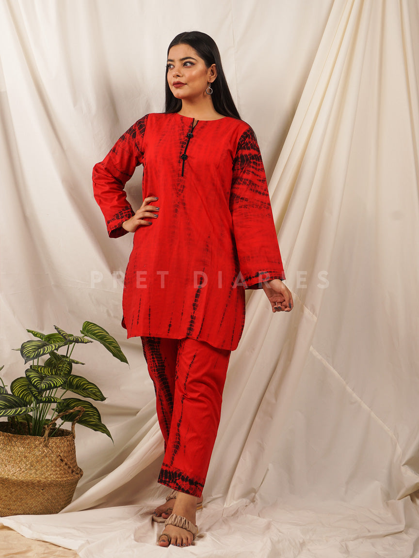 Red Tye and Dye 2 pc - 54103