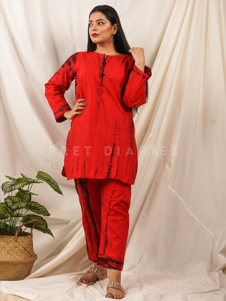 Red Tye and Dye 2 pc - 54103