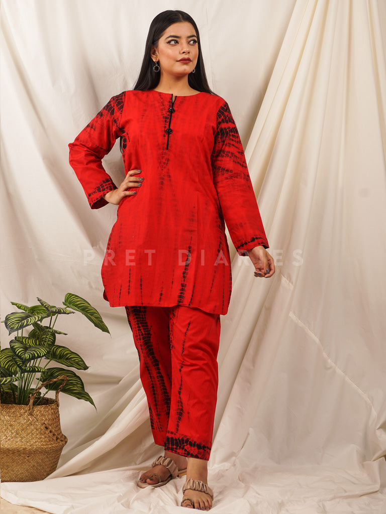 Red Tye and Dye 2 pc - 54103