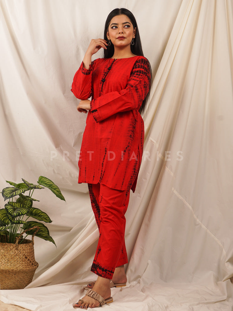 Red Tye and Dye 2 pc - 54103