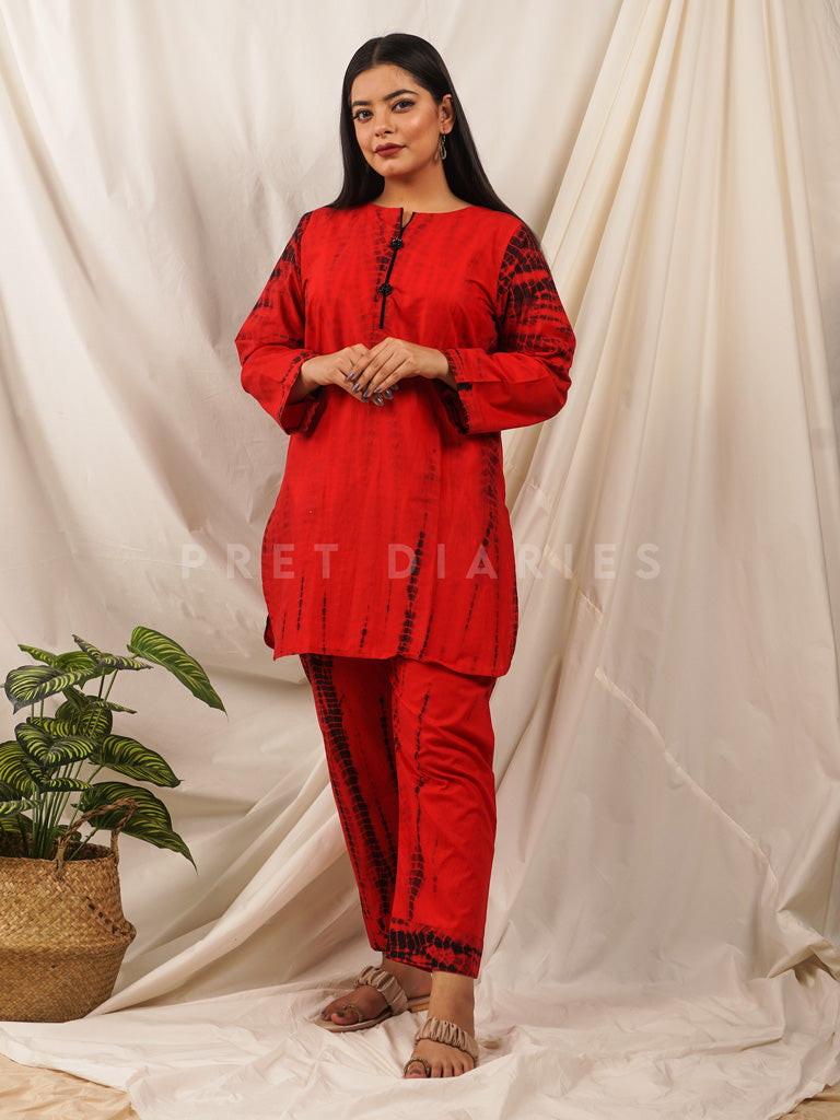 Red Tye and Dye 2 pc - 54103