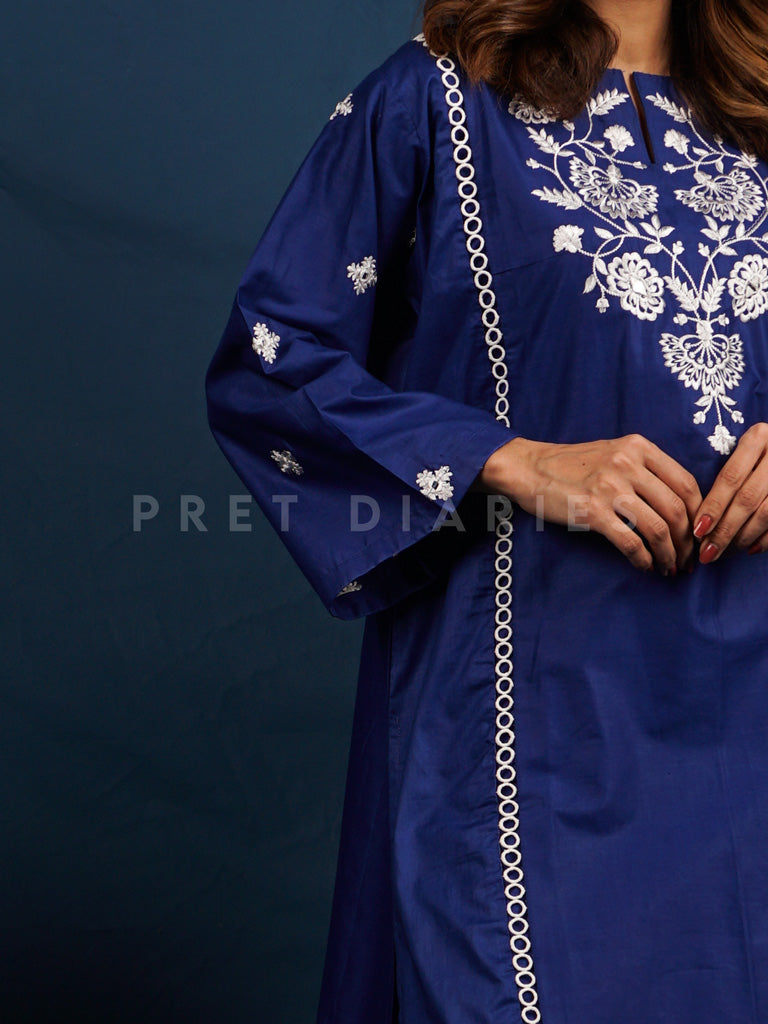 Blue Embroidered 2 pc - 54483