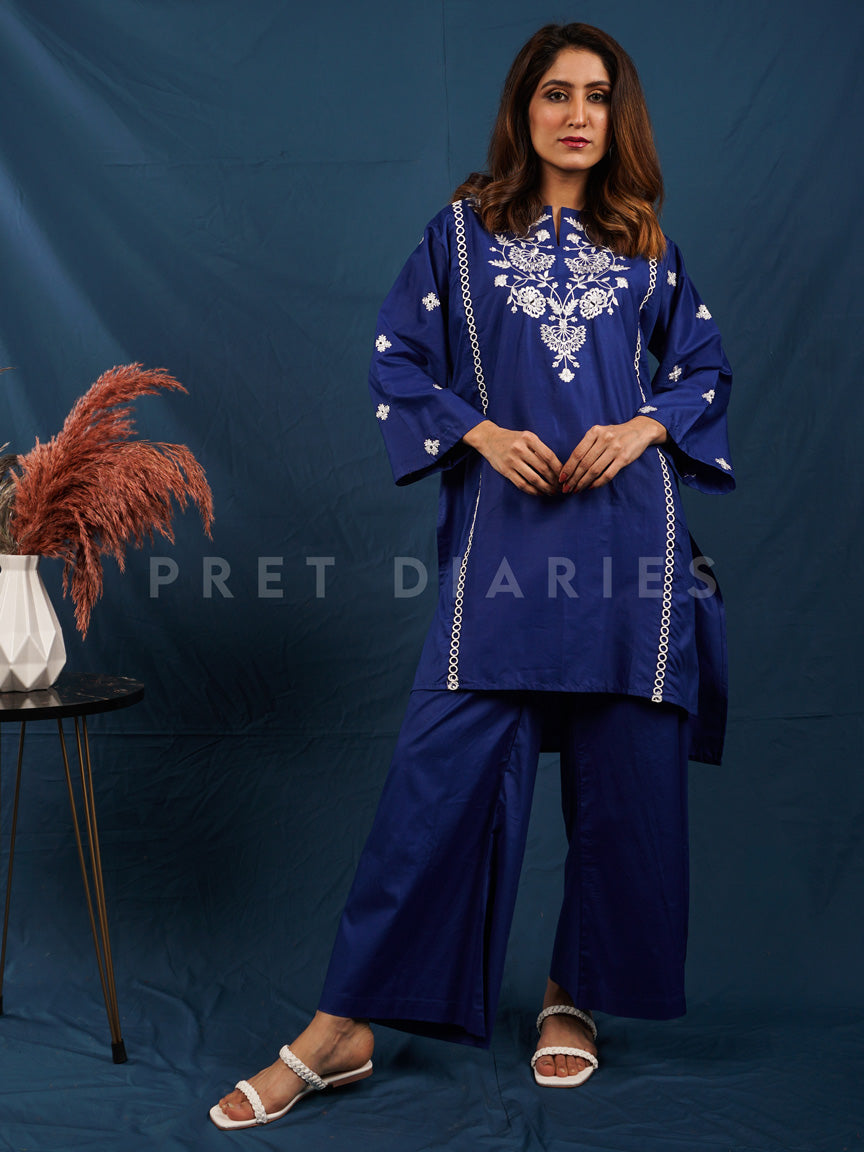 Blue Embroidered 2 pc - 54483