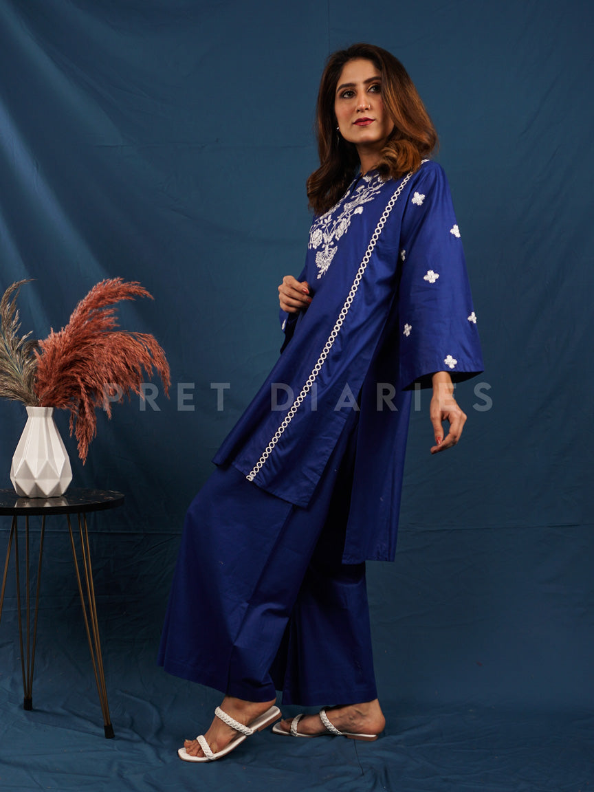 Blue Embroidered 2 pc - 54483