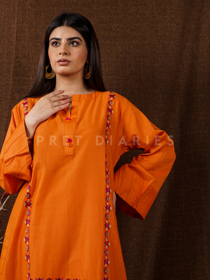 Rust Embroidered 2 pc - 54659