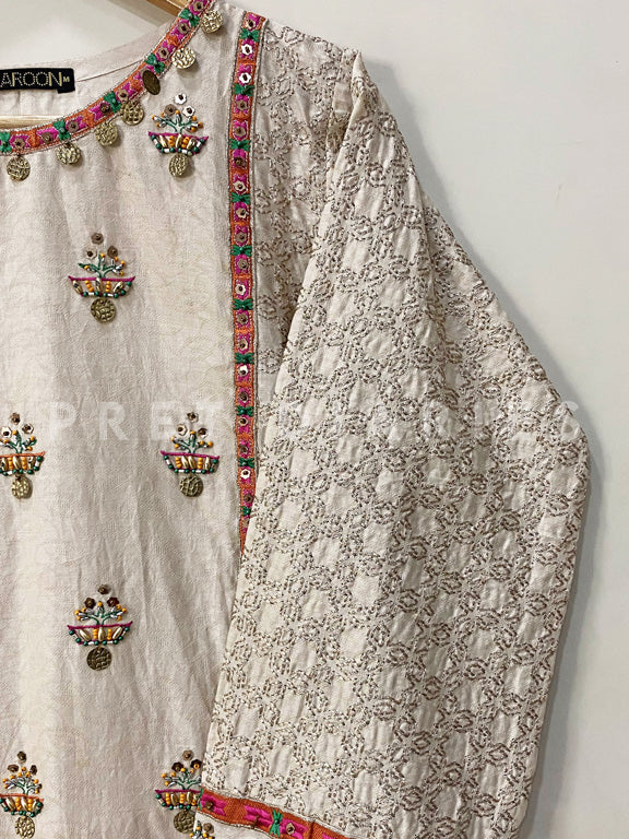 Skin Handwork Kurta - 53026