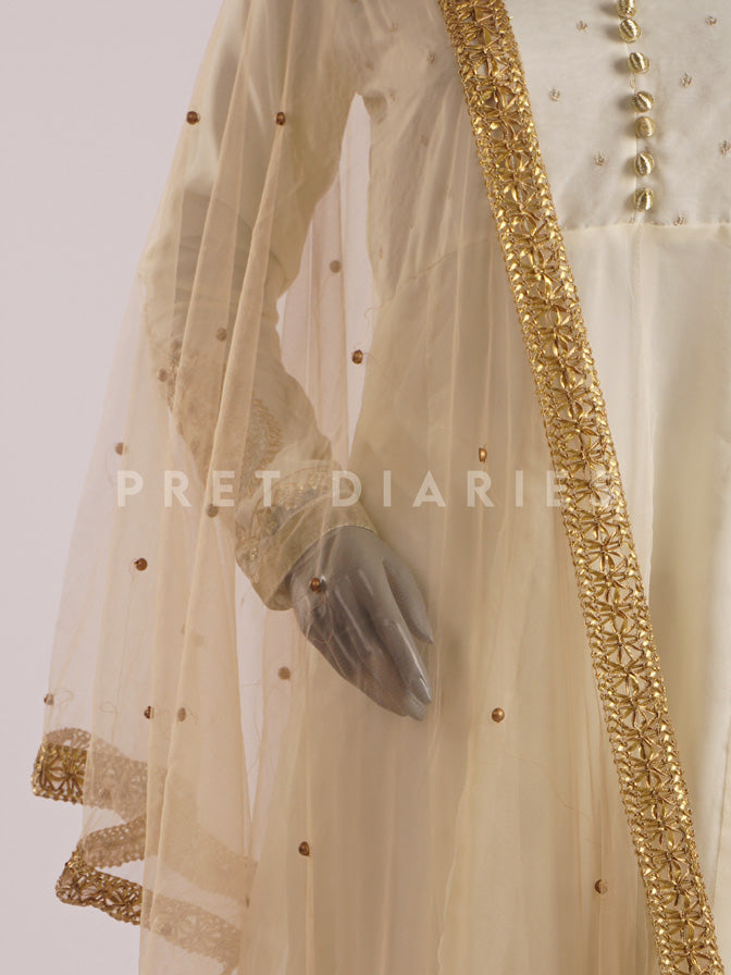 Skin Handwork Dupatta - 54399