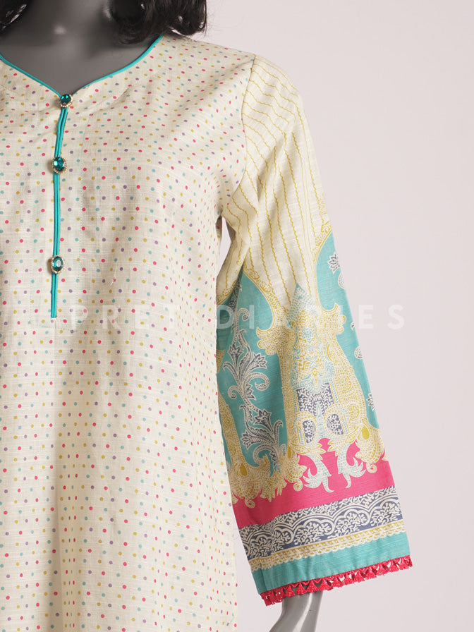 Skin Khaddar Kurta - 54440