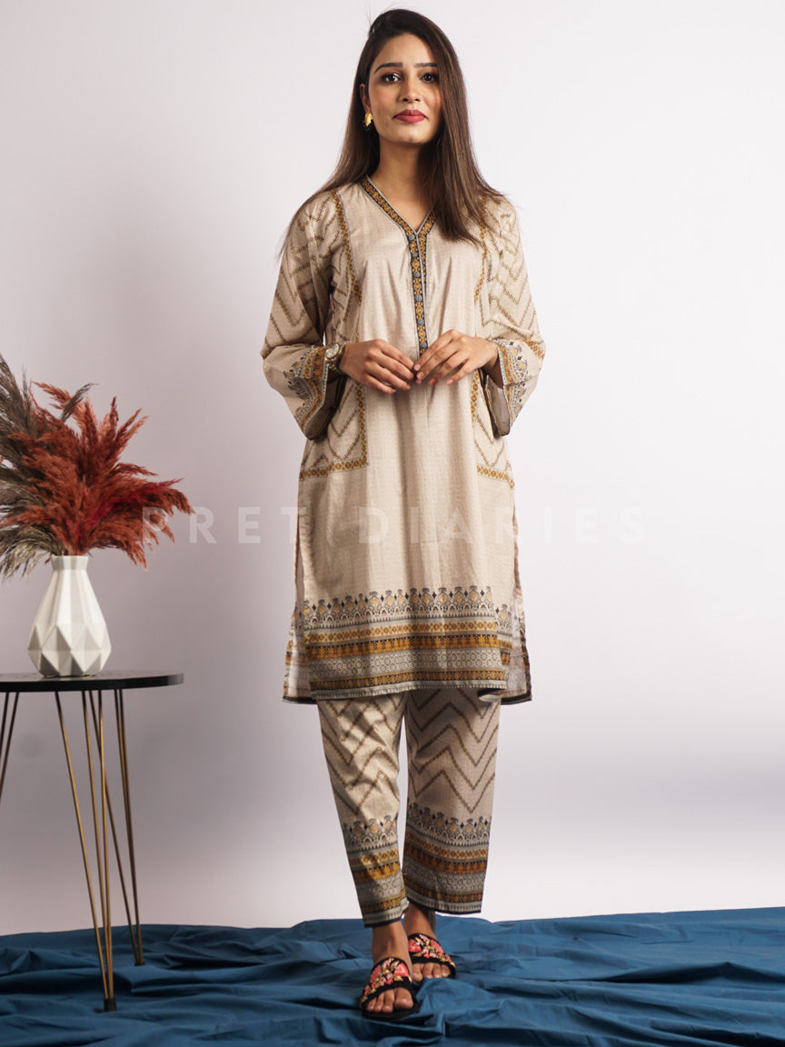 Skin Lawn Printed 2 pc - 54516
