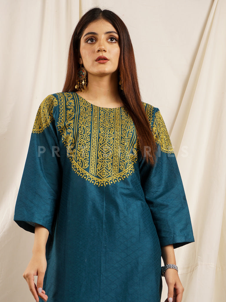 Teal Embroidered 2 pc - 54704