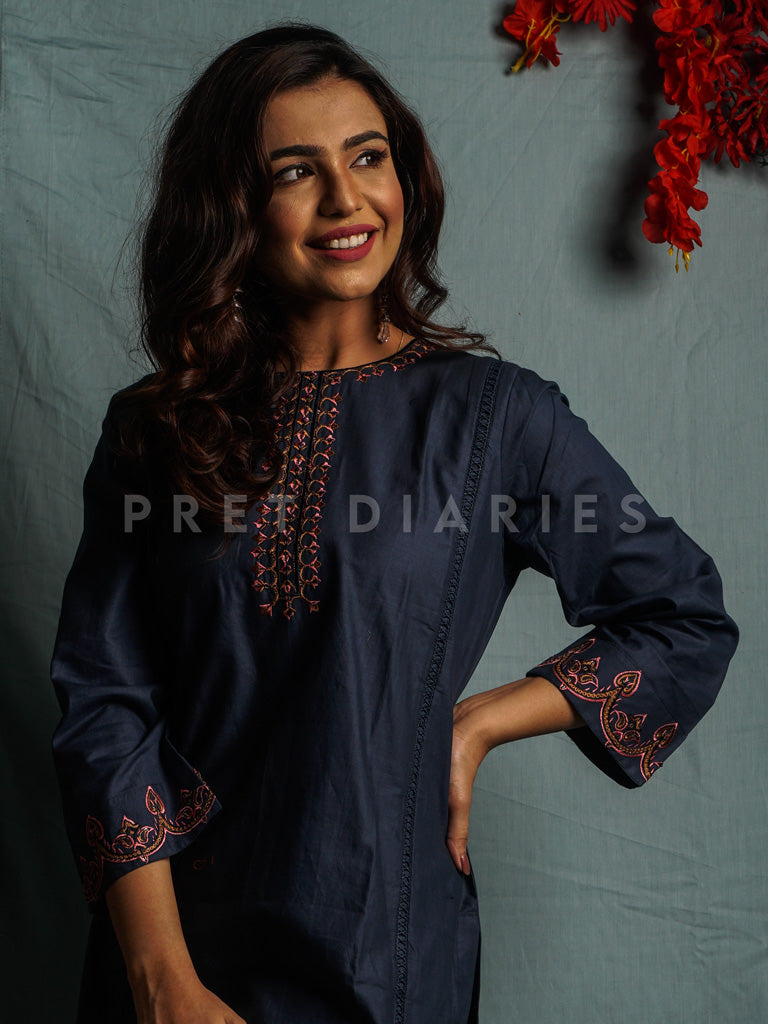 Teal Embroidered 2 pc - 54601