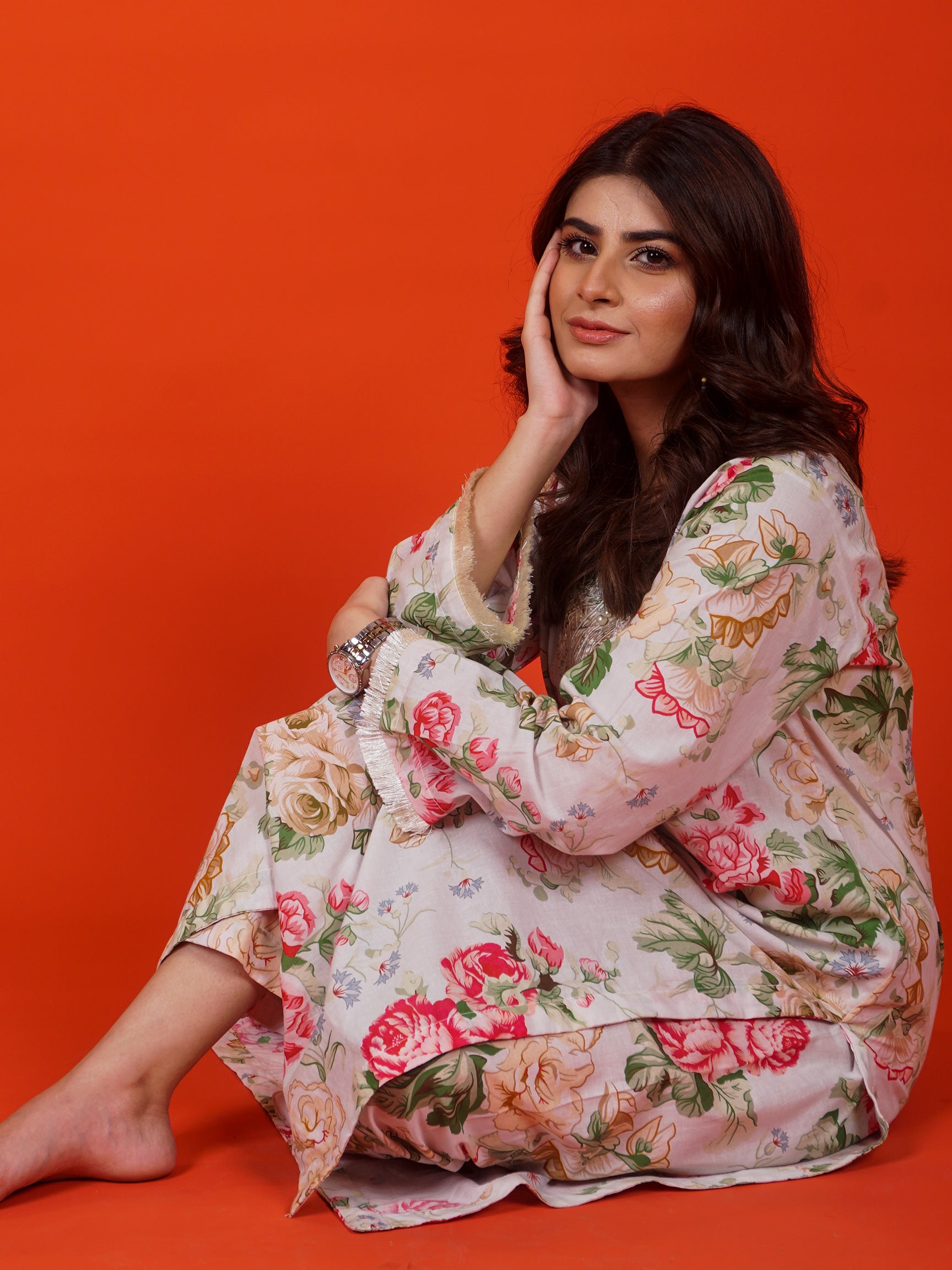 White Embroidered 2 pc - 54781