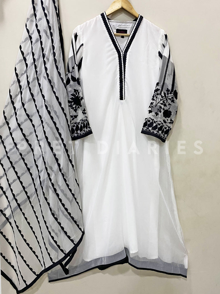 White Chiffon 3 pc - 53034