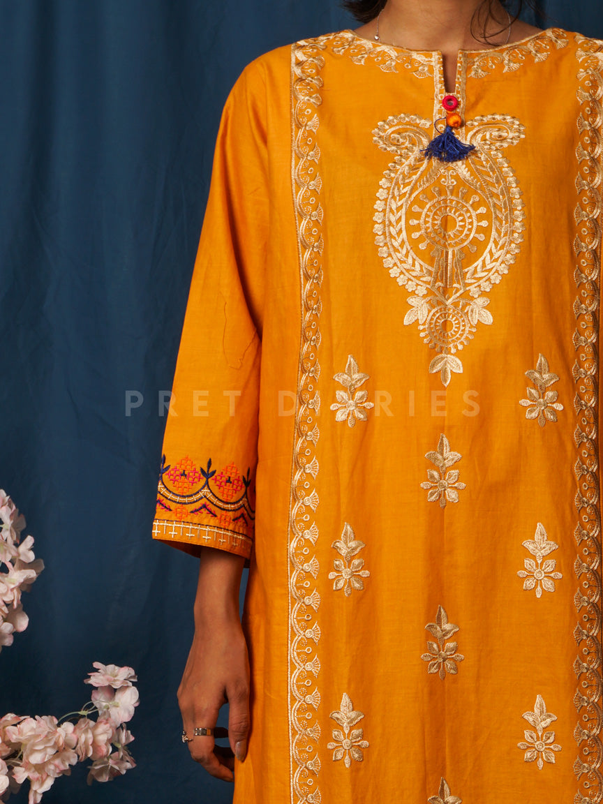 Yellow Embroidered 2 pc - 54725