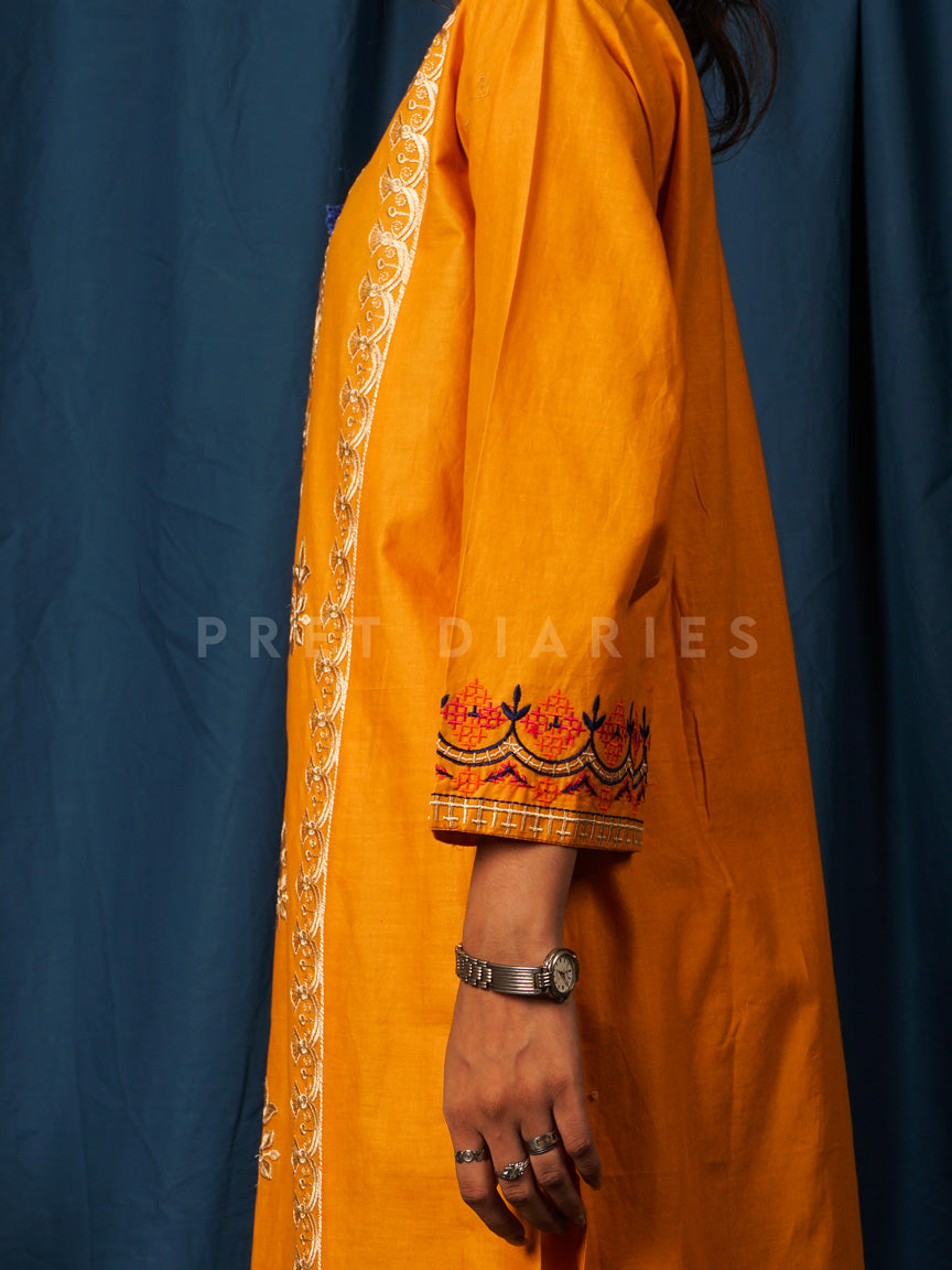 Yellow Embroidered 2 pc - 54725