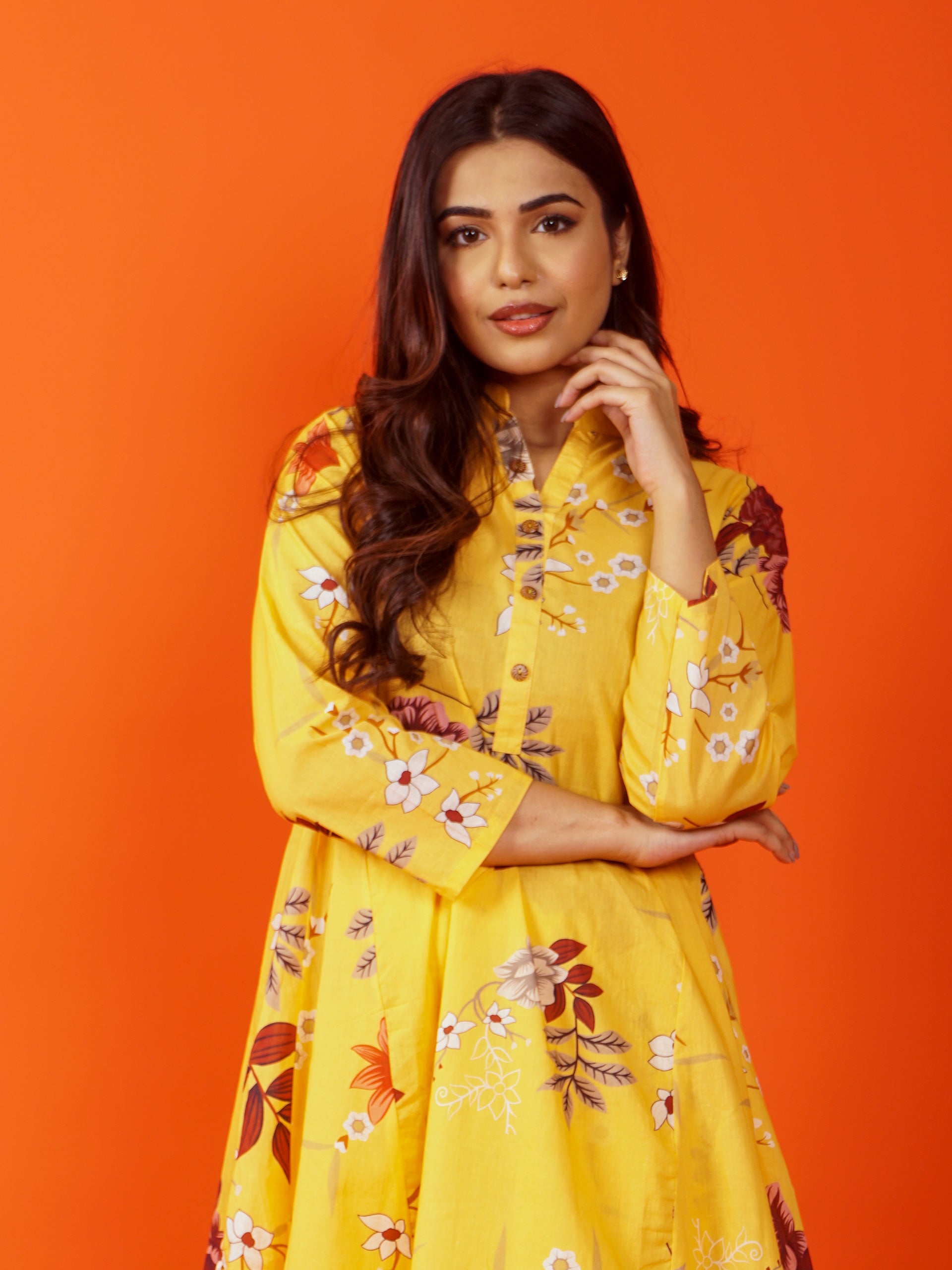 Yellow Digital Printed 2 pc - 54890