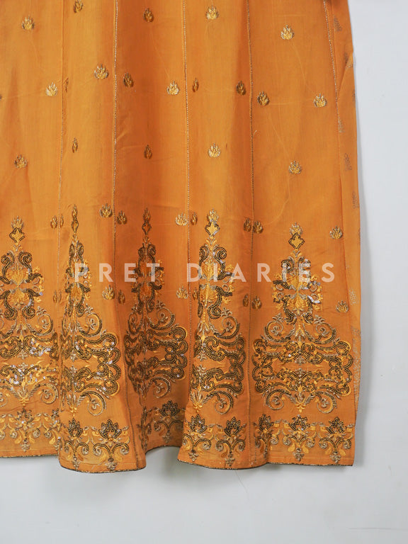 Yellow Long Frock- 54353